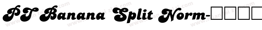PT Banana Split Norm字体转换